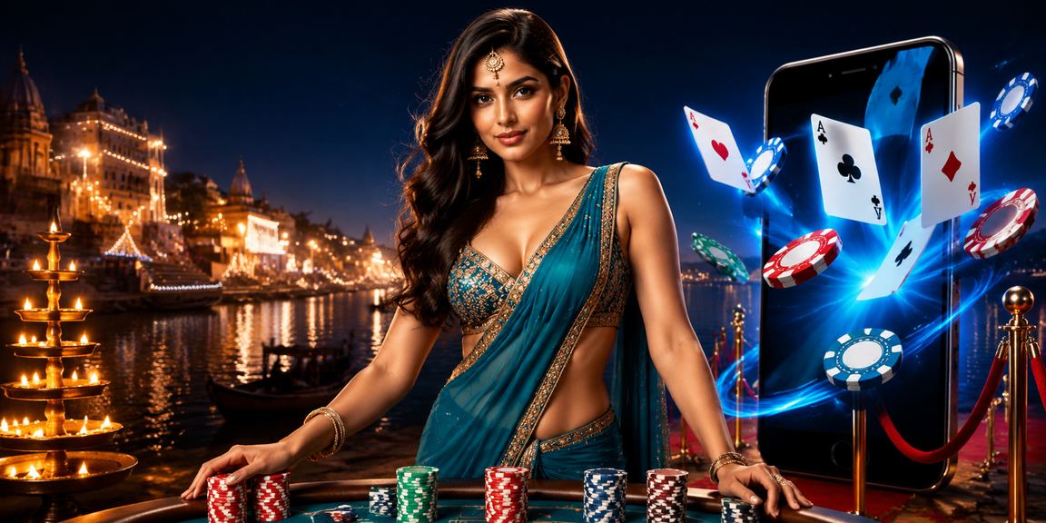Teen Patti game played in an ambient traditional setting